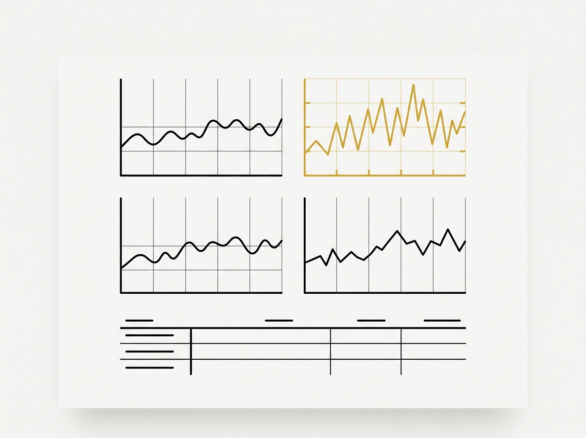 Signal monitoring dashboard with trendlines
